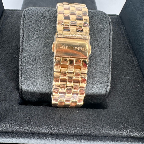BRAND NEW SAKS FIFTH AVENUE CRYSTAL ENCRUSTED WATCH - Picture 4 of 5